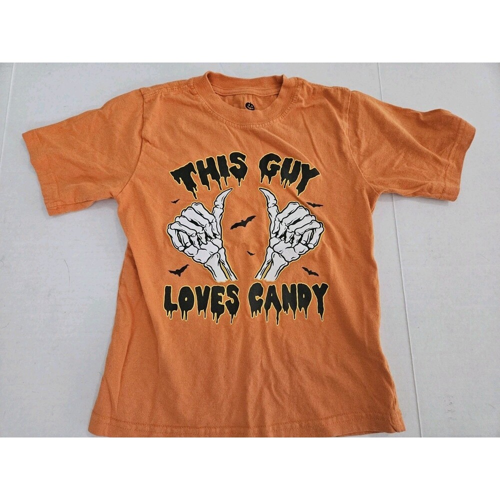 Boys XS Halloween This Guy Loves Candy T Shirt 4 / 5